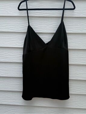 Fame and Partners Black Satin V-Neck tank
Top size 18